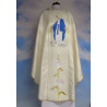 Embroidered chasuble, ecru belt - MB Rosary - Image 1