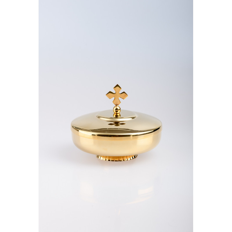 Ciborium gold-plated with closure - 10 cm - Best Catholic Shop