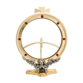 Gold plated monstrance, 125 mm host, height 18 cm (14)