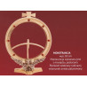 Gold plated monstrance, 125 mm host, height 18 cm (14) - Image 2