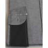 Clergy shirt - grey, black insert - Image 3