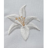 Corporal - embroidered lily - 100% cotton - Image 2