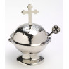 Boat with cross + spoon - 2 models (brass, nickel) - Image 2