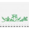 Altar Tablecloth IHS (3) - green embroidery - Image 1