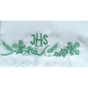 Altar Tablecloth IHS (3) - green embroidery - Image 3