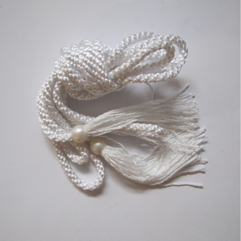 Decorative white cincture - Best Catholic Shop