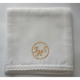 Corporal - embroidered gold IHS in the wheel - 100% cotton