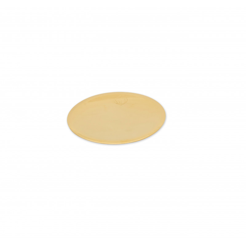 Paten of chalice - brass, gold plated (2) - Best Catholic Shop