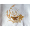 Altar Tablecloth IHS, grapes, ears of grain - golden embroidery (24) - Image 2