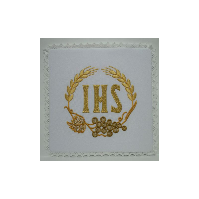Chalice Pall - IHS Embroidery (4) - Best Catholic Shop