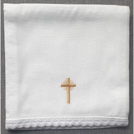 Corporal - embroidered gold cross - 100% cotton