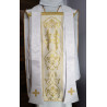 Roman chasuble cream- damask fabric (6) - Image 2