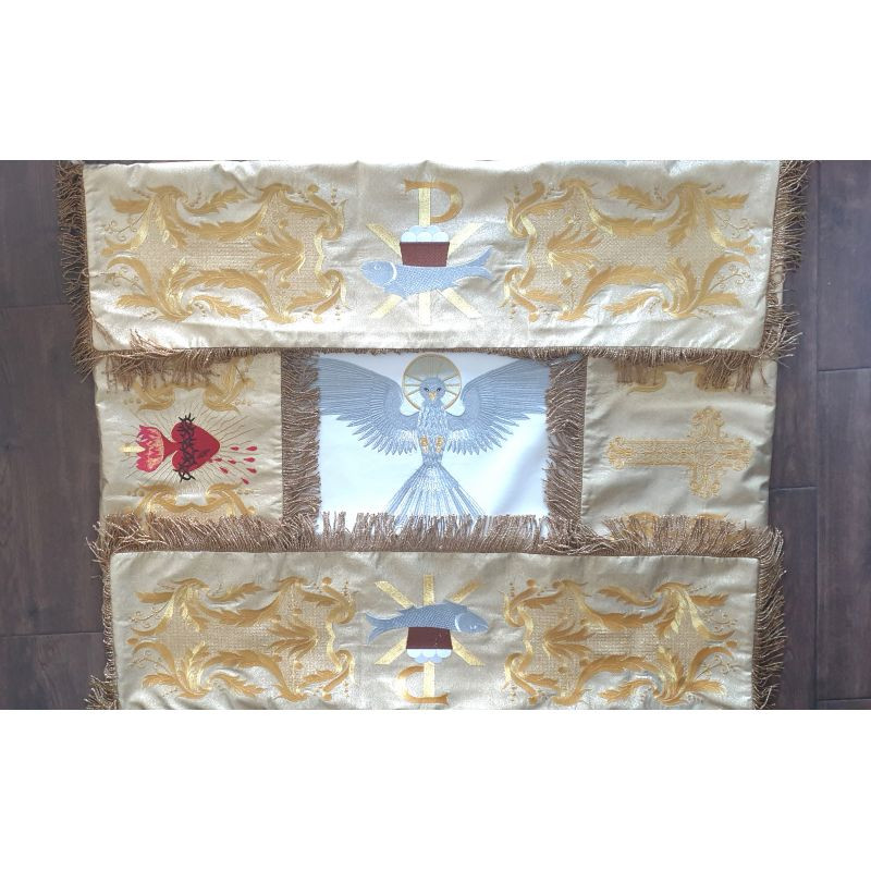 Processional embroidered canopy 120x150 cm (17) - Best Catholic Shop