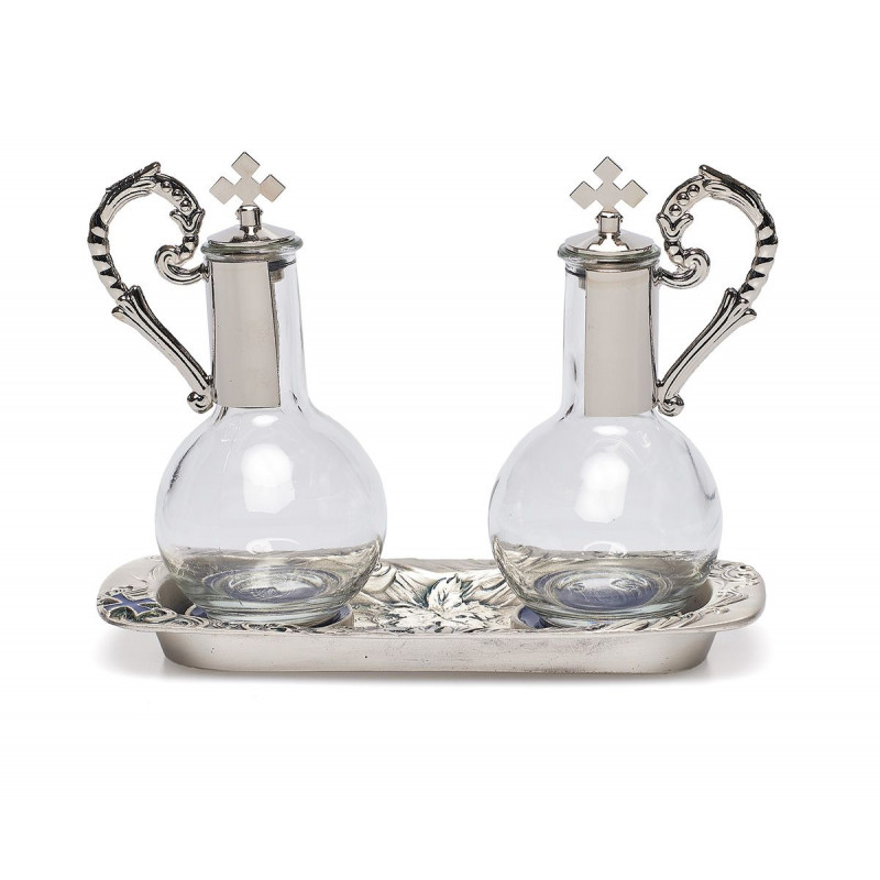 Cruets + tray (8) - Best Catholic Shop