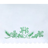 Altar Tablecloth IHS (3) - green embroidery - Image 2
