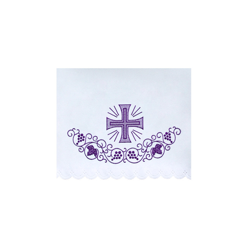 Altar Tablecloth violet cross (13) - Best Catholic Shop