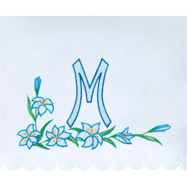 Altar Tablecloth Marian symbol embroidery (21)