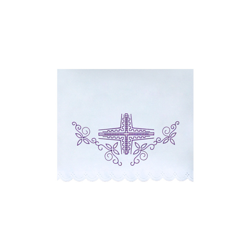 Altar Tablecloth violet cross  (16) - Best Catholic Shop