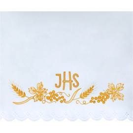 Altar Tablecloth IHS - golden embroidery (33)