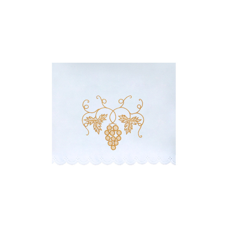 Altar Tablecloth grapes - golden embroidery (35) - Best Catholic Shop