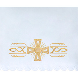 Altar Tablecloth cross - golden embroidery (36)