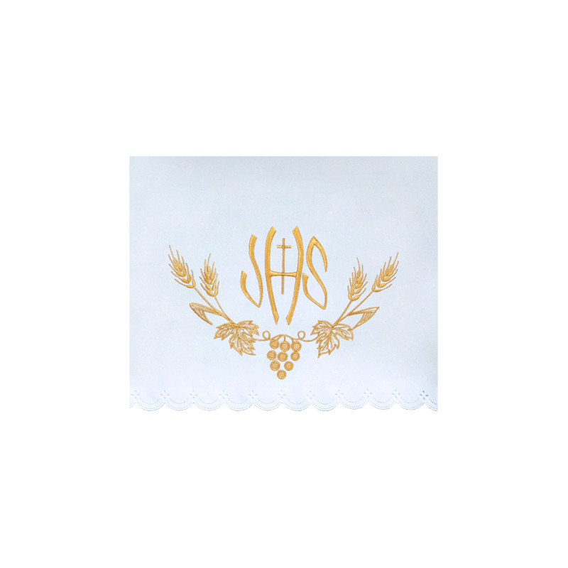Altar Tablecloth cross - golden embroidery (37) - Best Catholic Shop