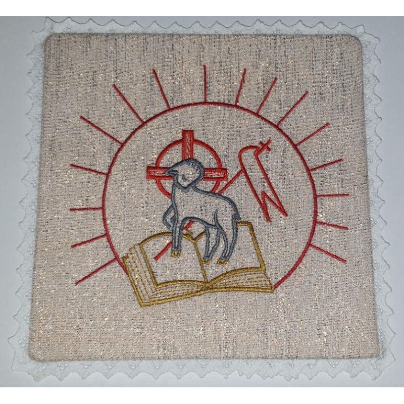 Palls ecru - Lamb (2) - Best Catholic Shop