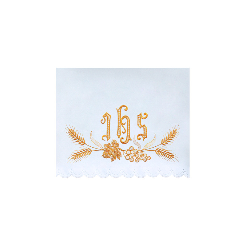 Altar Tablecloth IHS - golden embroidery (40) - Best Catholic Shop