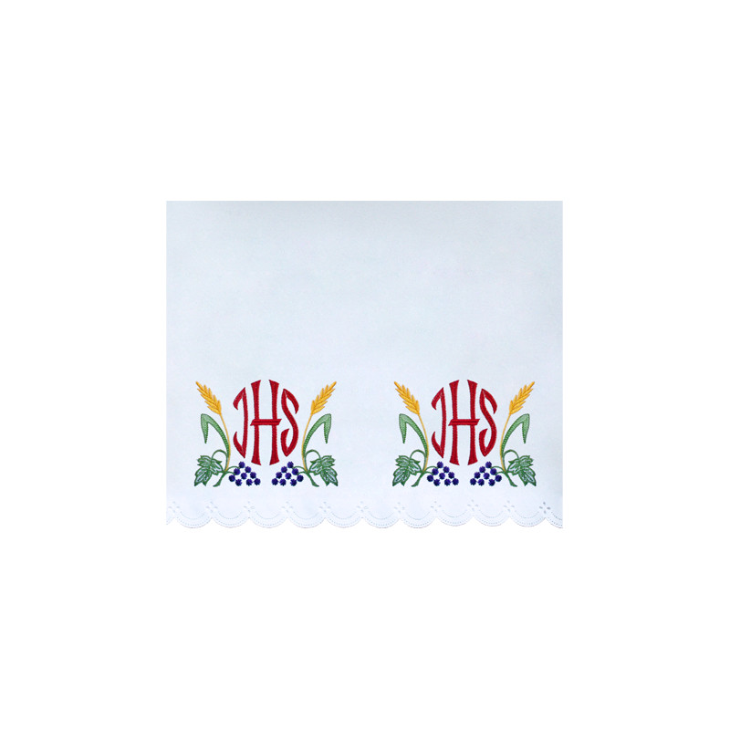 Altar Tablecloth IHS - colorful embroidery (46) - Best Catholic Shop