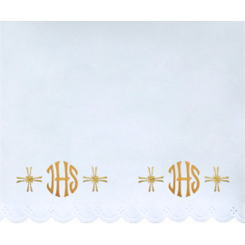 Altar Tablecloth IHS - golden embroidery (47)