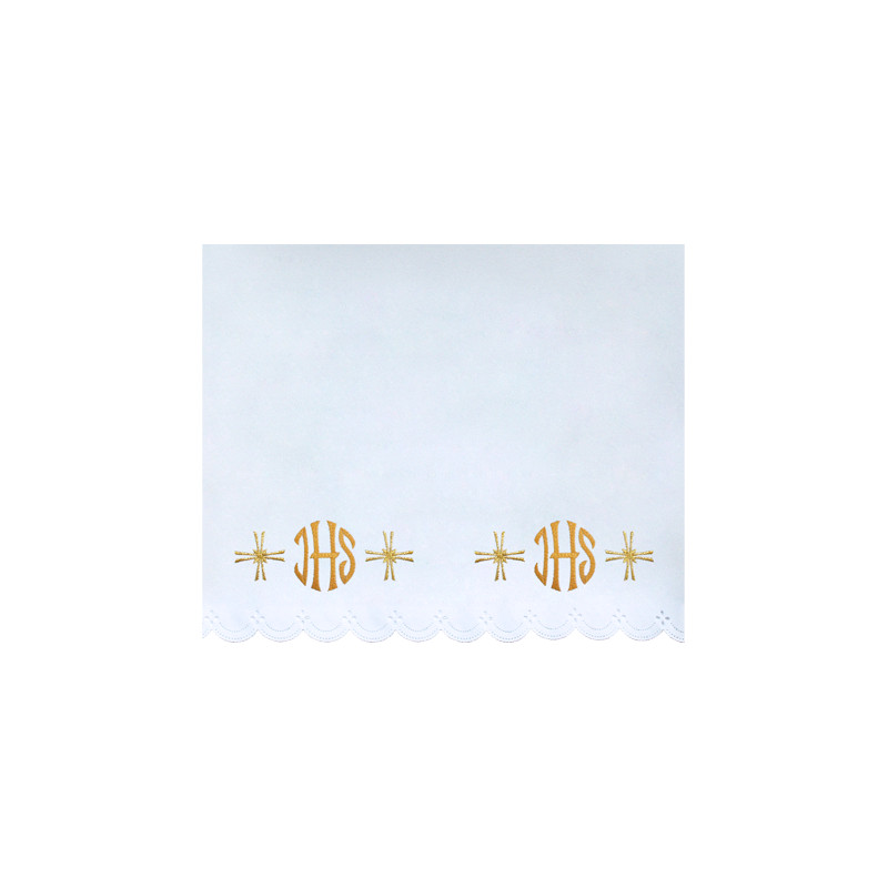 Altar Tablecloth IHS - golden embroidery (47) - Best Catholic Shop