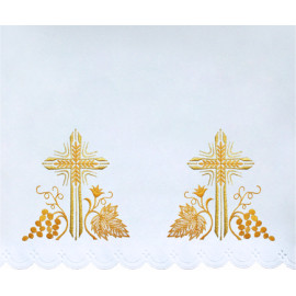 Altar Tablecloth cross - golden embroidery (48)