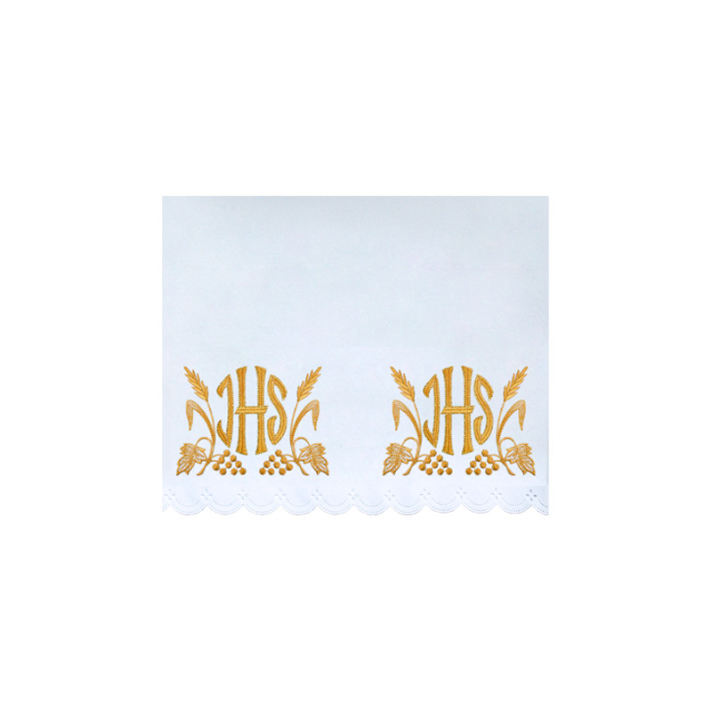Altar Tablecloth IHS - golden embroidery (50) - Best Catholic Shop