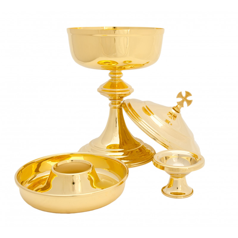 Liturgical ciborium under two forms - 29 cm - Best Catholic Shop