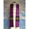 Embroidered cope - Jerusalem Cross Violet - rosette (3) - Image 3