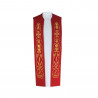Cotton priest's stole - gold embroidery - Image 3