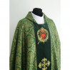 Gothic chasuble embroidered heart, velvet belt - Image 1