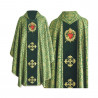 Gothic chasuble embroidered heart, velvet belt - Image 2