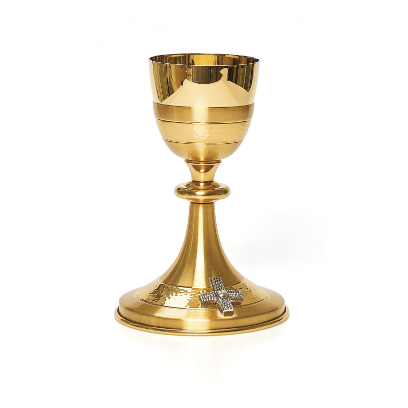 Chalice with satin gold plating - 21 cm - Best Catholic Shop