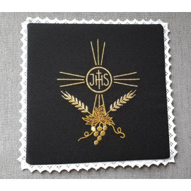 Black embroidered pall IHS+ Ears