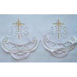 Embroidered altar tablecloth - Eucharistic pattern (185)