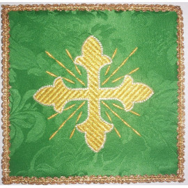 Chalice pall cross green (6)