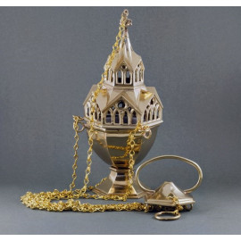 Brass thurible - 28 cm