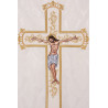 Embroidered chasuble Jesus on the cross - ecru (190) - Image 3