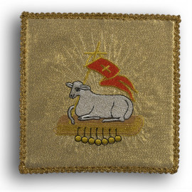 Chalice pall Lamb gold (16)