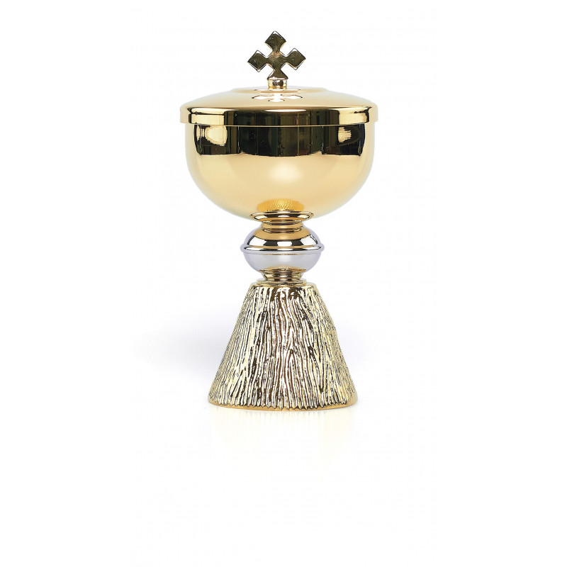 Mini ciborium with decorative base 11,5 cm (010) - Best Catholic Shop
