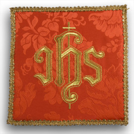 Chalice pall IHS red (28)