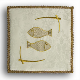 Chalice pall ecru "Fish" (30)