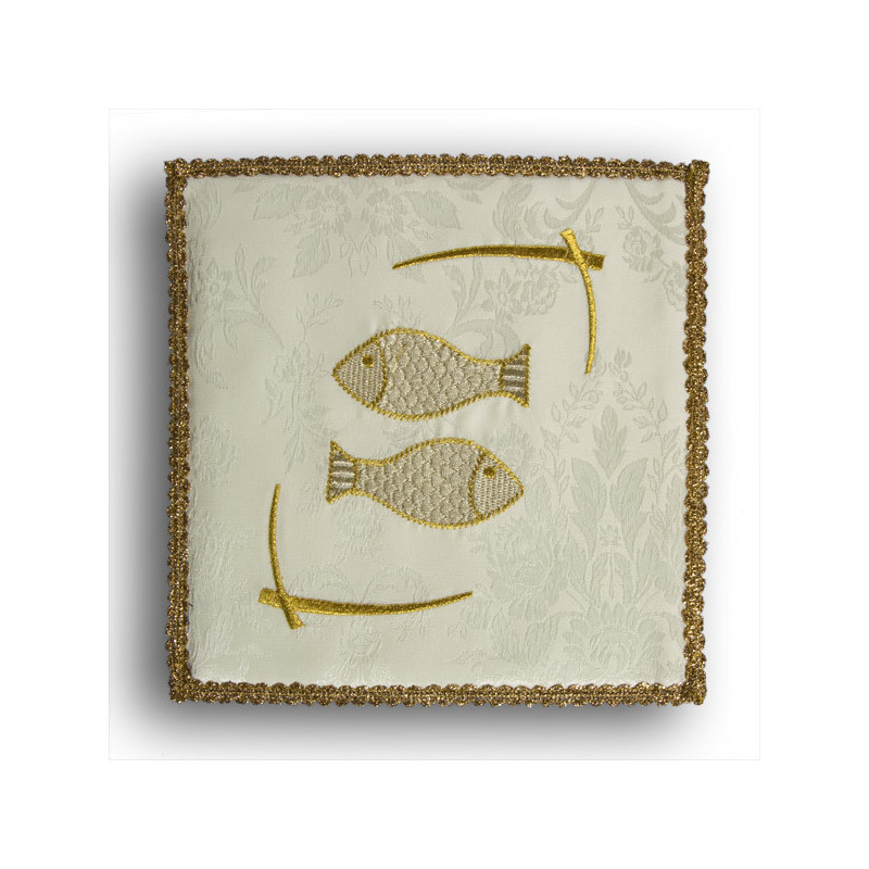 Chalice pall ecru "Fish" (30) - Best Catholic Shop