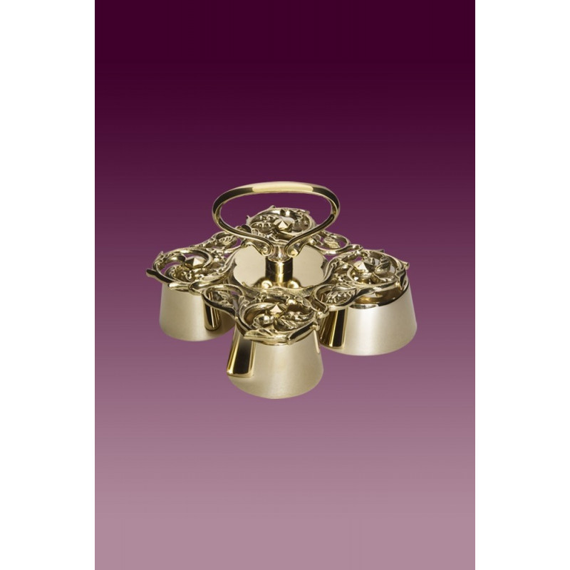 Altar Bells Baroque - polished brass - 4 tons (4) - Best Catholic Shop